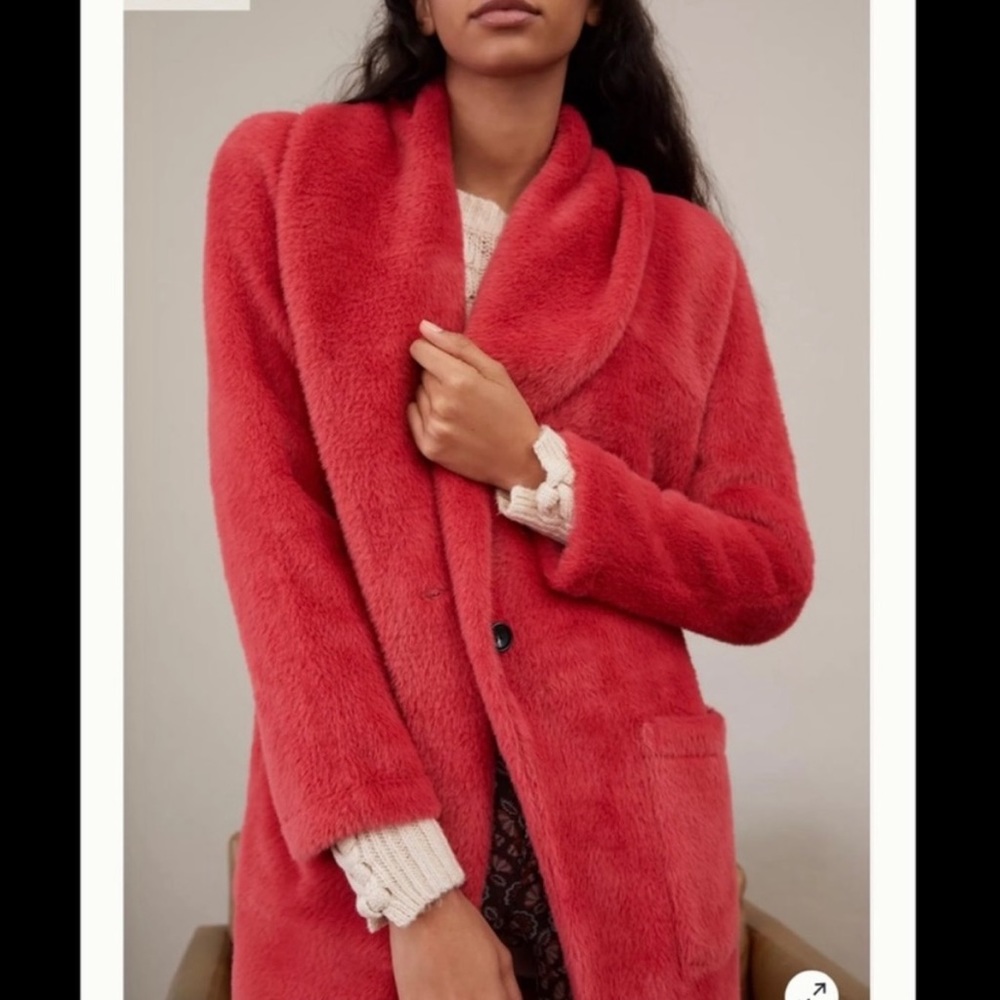 Rare Sanctuary Elena Faux fur shawl collar jacket